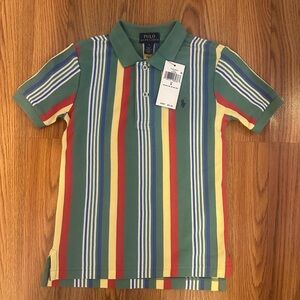 Polo by Ralph Lauren Boy’s Striped Mesh Polo Shirt, Size 5